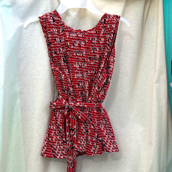 Banana Republic Women's Pleated Tie Waist Tank XS - Picture 1 of 6